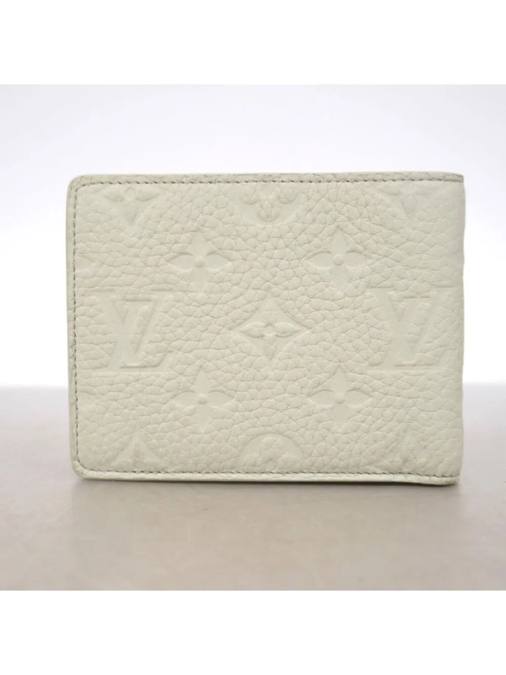Louis Vuitton Billfold Monogram Taurillon Portefeuille Multiple Light Gray